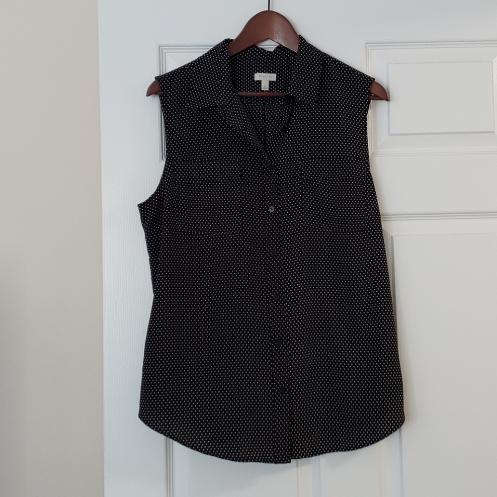 Polka dot sleeveless top